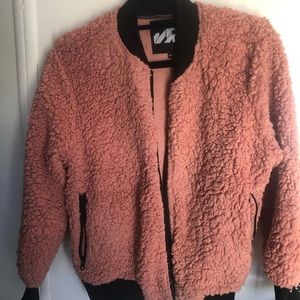 Rose Pink fluffy jacket!